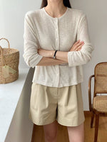 Load image into Gallery viewer, Korean Melange Cardigan Top [4 Colours]
