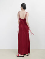 Load image into Gallery viewer, Double Cami Ribbon Dress in Red
