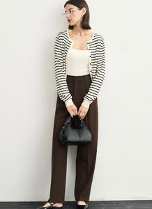 Light Knit Striped Cardigan [2 Colours]