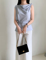 Load image into Gallery viewer, Korean Nica Asymmetric Top [2 Colours]
