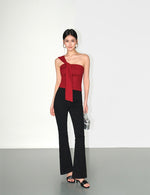 Load image into Gallery viewer, Gathered Drape Stretch Toga Top [3 Colours]
