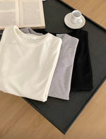 Load image into Gallery viewer, Korean Oversized Terry Logo Tee [2 Colours]
