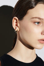 Load image into Gallery viewer, Zig Zag Diamante Earrings
