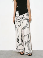 Load image into Gallery viewer, Printed Wide Leg Pants in Cream
