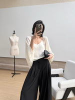 Load image into Gallery viewer, Oversized Laser Cut Sheer Cardigan [3 Colours]

