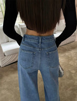 Load image into Gallery viewer, High Rise Wide Leg Jeans [2 Colours]
