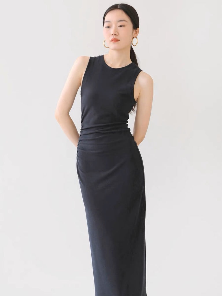 Caelin Side Shirring Maxi Tank Dress [2 Colours]