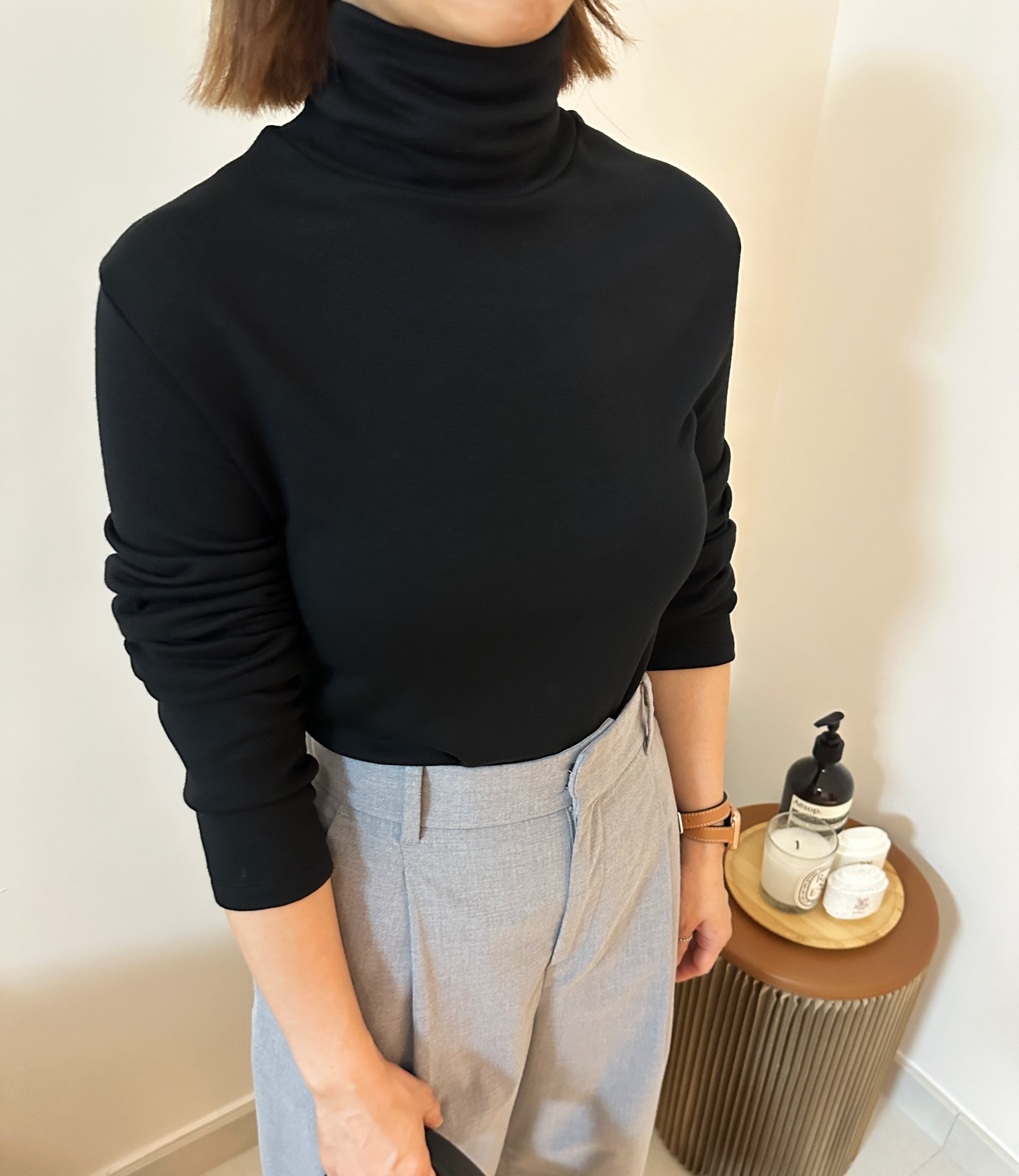 Korean Soft Turtleneck Top [3 Colours]