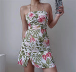 Load image into Gallery viewer, 2-Way Rainforest Floral Bustier Dress in Multi
