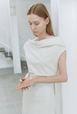 Load image into Gallery viewer, Korean Wide Shoulder Sheath Midi Dress [2 Colours]
