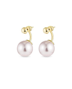 Pearl Drop Stud Earrings