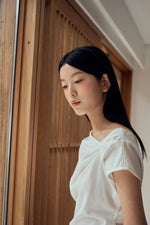 Load image into Gallery viewer, Korean Rotu Ruched Stretch Blouse [2 Colours]
