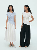 Load image into Gallery viewer, Tencel Blend Asymmetric Twist Top [2 Colours]
