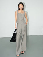 Load image into Gallery viewer, Tailored Peplum Vest [2 Colours]
