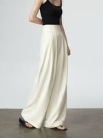 Load image into Gallery viewer, High Rise Relaxed Trousers in Cream
