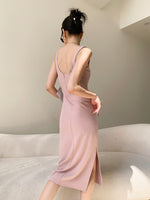 Load image into Gallery viewer, Square Neck Midi Shift Dress in Pink
