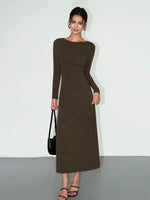 Load image into Gallery viewer, Boatneck Flare Maxi Dress [2 Colours]
