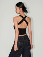 Load image into Gallery viewer, Padded Cross Drop Back Tank [3 Colours]
