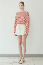 Load image into Gallery viewer, Korean Oen Striped Top [2 Colours]
