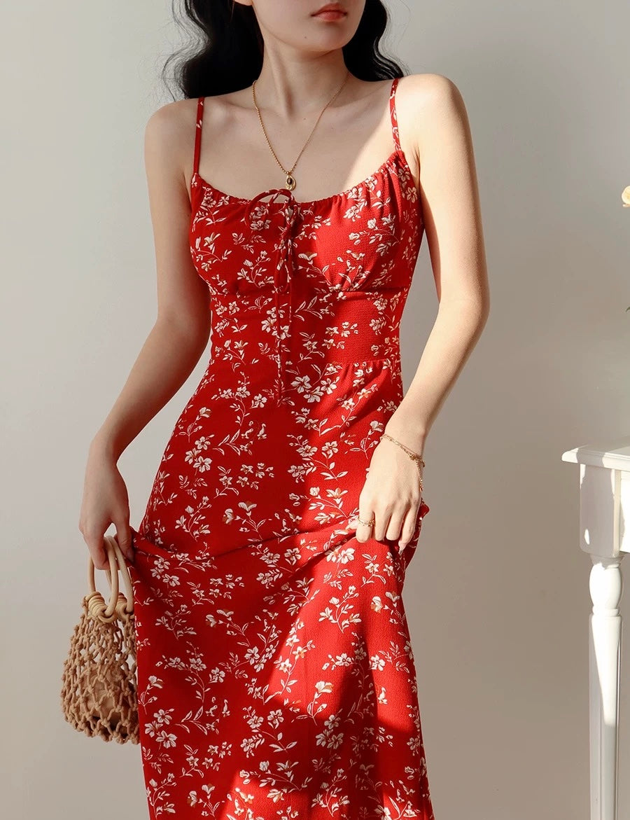 Lydian Floral Cami Midi Dress [2 Colours]