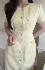 Load image into Gallery viewer, [Ready to Ship] Korean Light Tweed Dress [2 Colours]
