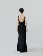 Load image into Gallery viewer, Drop Back Cami Maxi Dress in Black

