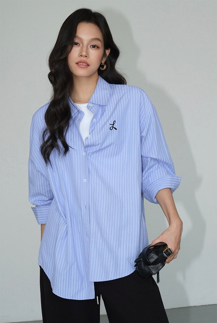 Embroidered Logo Pocket Shirt [6 Colours]