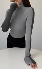 Load image into Gallery viewer, Duo Tone Turtleneck Top [2 Colours]
