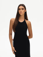 Load image into Gallery viewer, Padded Drop Back Stretch Halter Dress [2 Colours]
