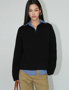 Waffle Polo Sweater [3 Colours]