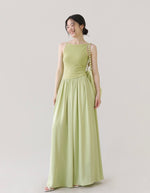 Load image into Gallery viewer, Kiki Drop Waist Cami Maxi Dress in Green
