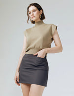 Load image into Gallery viewer, Giselle Knitted Top in Taupe
