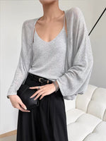 Load image into Gallery viewer, Oversized Laser Cut Sheer Cardigan [3 Colours]
