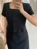 Load image into Gallery viewer, Korean Day Short Jacket Top [2 Colours]
