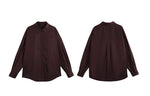 Load image into Gallery viewer, Classic Oversized Dress Shirt in Burgundy
