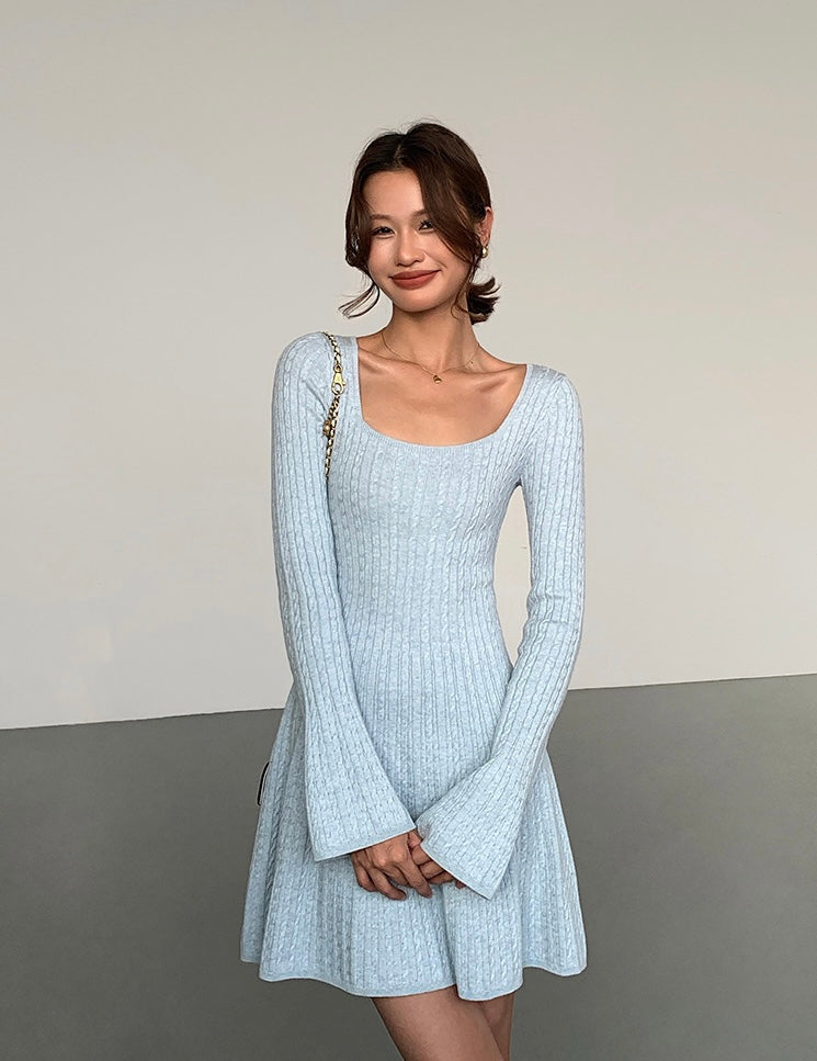 Cable Knit Mini Dress [2 Colours]