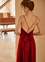 Load image into Gallery viewer, [Ready to Ship] Sandstone Tie Maxi Dress in Red
