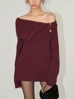 Load image into Gallery viewer, 2-Way Button Knit Sweater [3 Colours]
