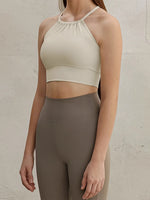 Load image into Gallery viewer, Padded Halter Cross Back Top [4 Colours]
