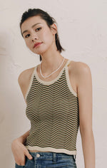 Load image into Gallery viewer, Printed Knit Sleeveless Top in Multi
