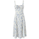 Load image into Gallery viewer, Livy Floral Dress in White/Blue
