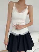 Load image into Gallery viewer, Light Knit Lace Camisole in Cream

