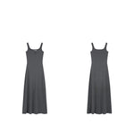Load image into Gallery viewer, Button Tank Maxi Dress in Grey
