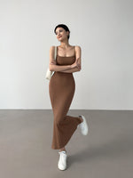 Load image into Gallery viewer, Stretch Tie Back Mermaid Dress [5 Colours]
