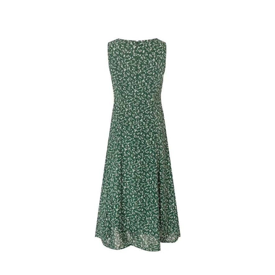 Sophie Sleeveless Floral Dress in Green