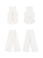 Load image into Gallery viewer, Tailored Vest // Wide Leg Trousers [2 Colours]
