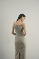 Load image into Gallery viewer, Korean Tencel Blend Twist Strap Sheath Dress [2 Colours]
