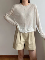 Load image into Gallery viewer, Korean Melange Cardigan Top [4 Colours]
