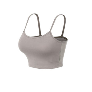 Classic Padded Camisole Top in Greige