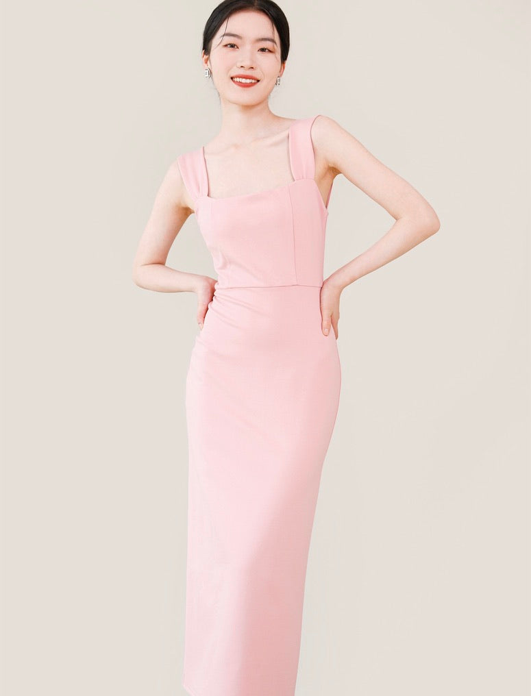 Stretch Sleeveless Shift Dress [4 Colours]